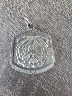 Pewter Pug Keychain Fine Pewter Lindsay Claire